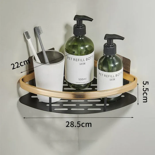 Prateleiras de Canto Porta Shampoo para Banheiro em Alumínio - Facility